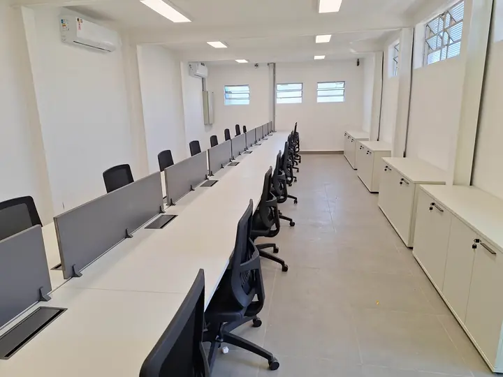 Estações de trabalho entregues